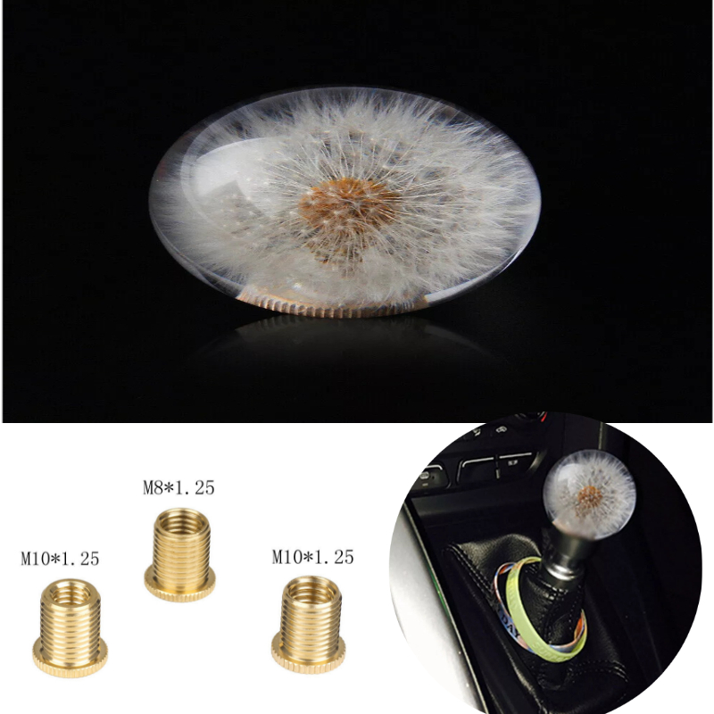 jdm汽车改装发光水晶档把头蒲公英排挡头手动自动挡通用个性手球