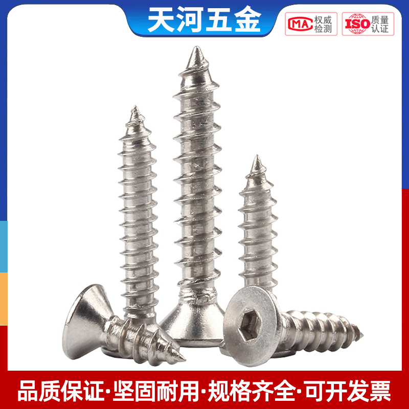 不锈钢平头内六角自攻螺