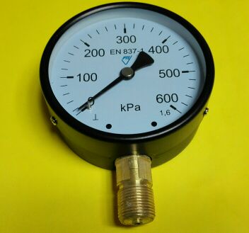 600KPA压力表0-100-200-300-400-500-600kpa压力测试100mmM20X1.5