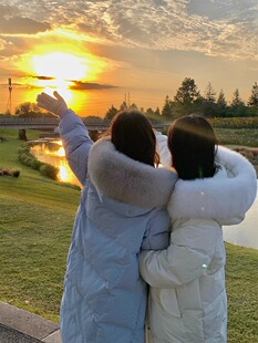 韩系2023年新款羽绒服女款冬季高级时尚设计感中长款加厚保暖外套