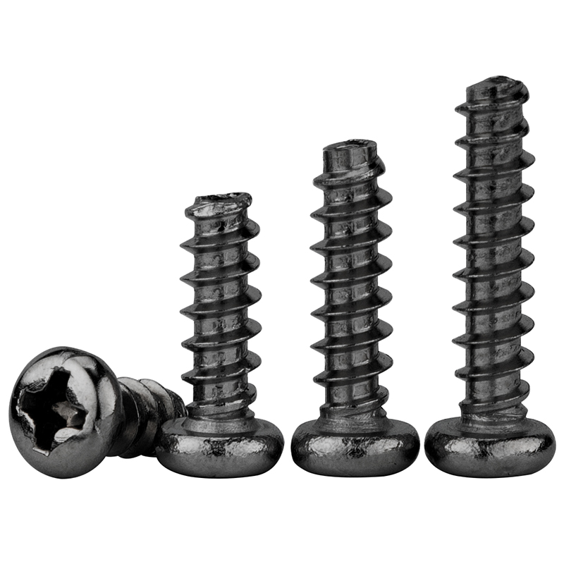 黑色圆头平尾自攻螺丝大