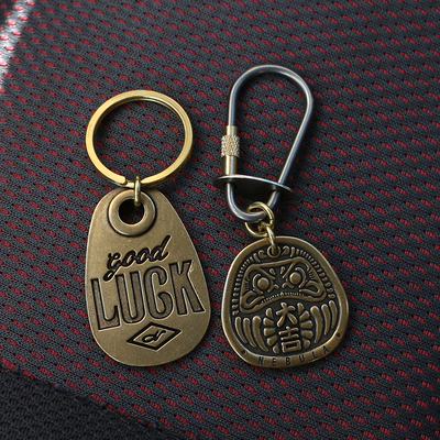 日式属复古钥匙扣开运大