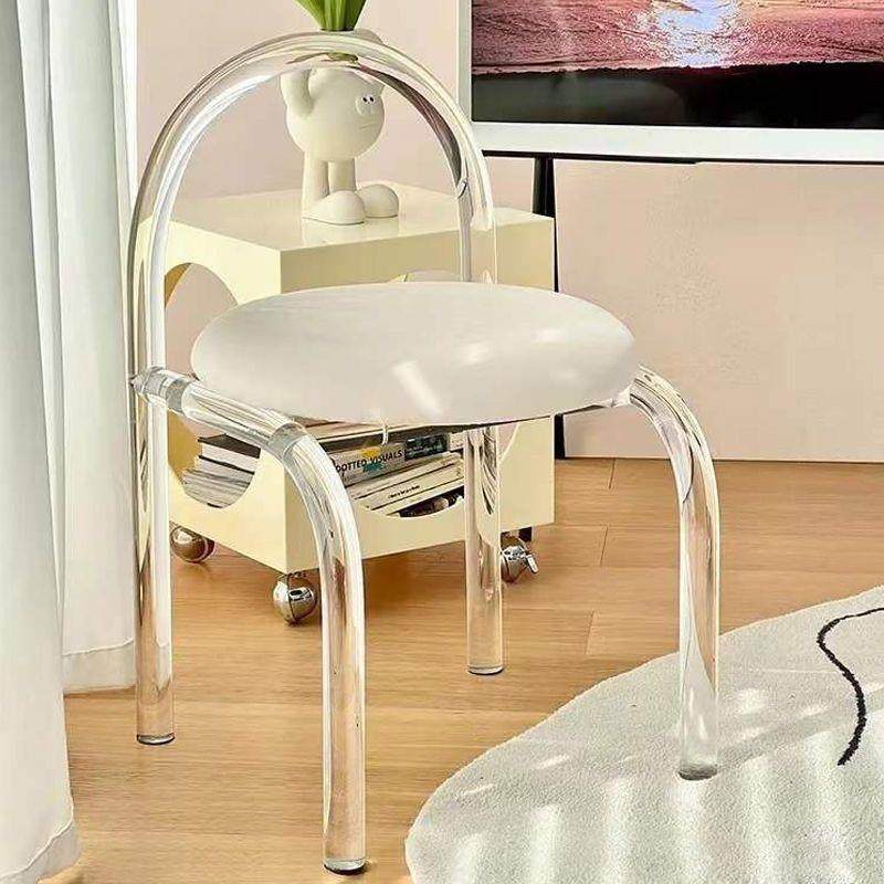 亚克力仙女椅透明椅子创意水晶椅轻奢餐椅卧室梳妆台化妆椅梳妆凳