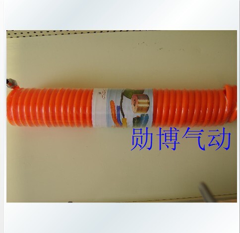 气动 台湾司麦尔 PU管气管螺旋管 弹簧管PU8*5-12米 带接头