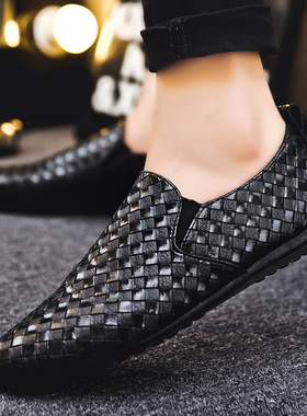 Spring bean shoes for men's casual shoes, trendy shoes for