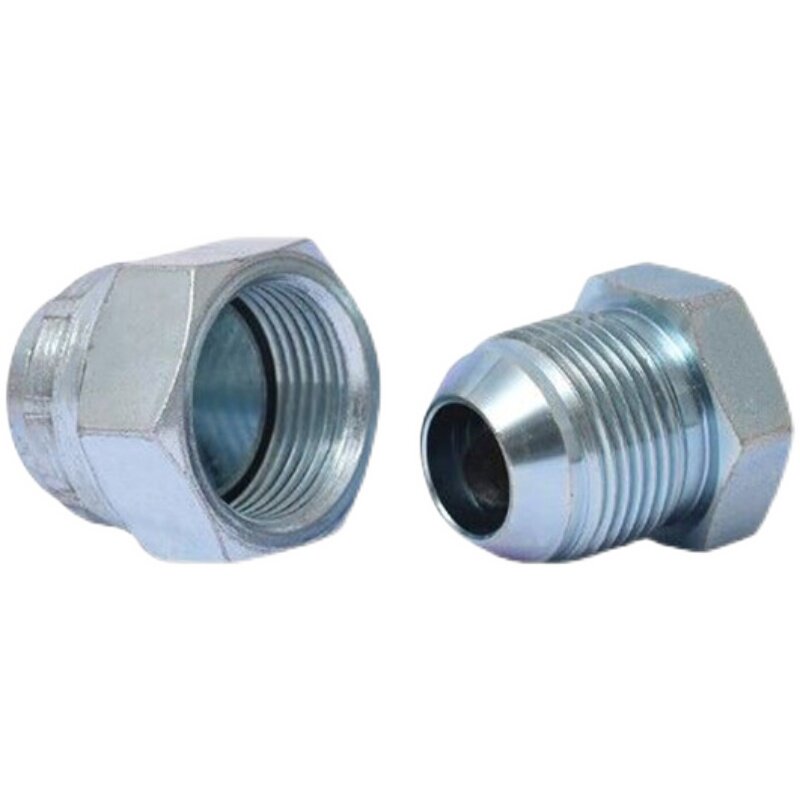 高压油管堵头 内丝喇叭口c型外丝球头d型 公制74度密封液压堵头