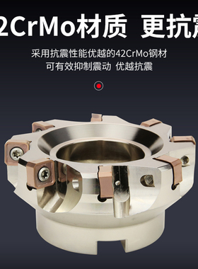 88度MFB288快进给双面铣刀盘重切削面铣刀盘MFSN飞刀盘SNMU1206