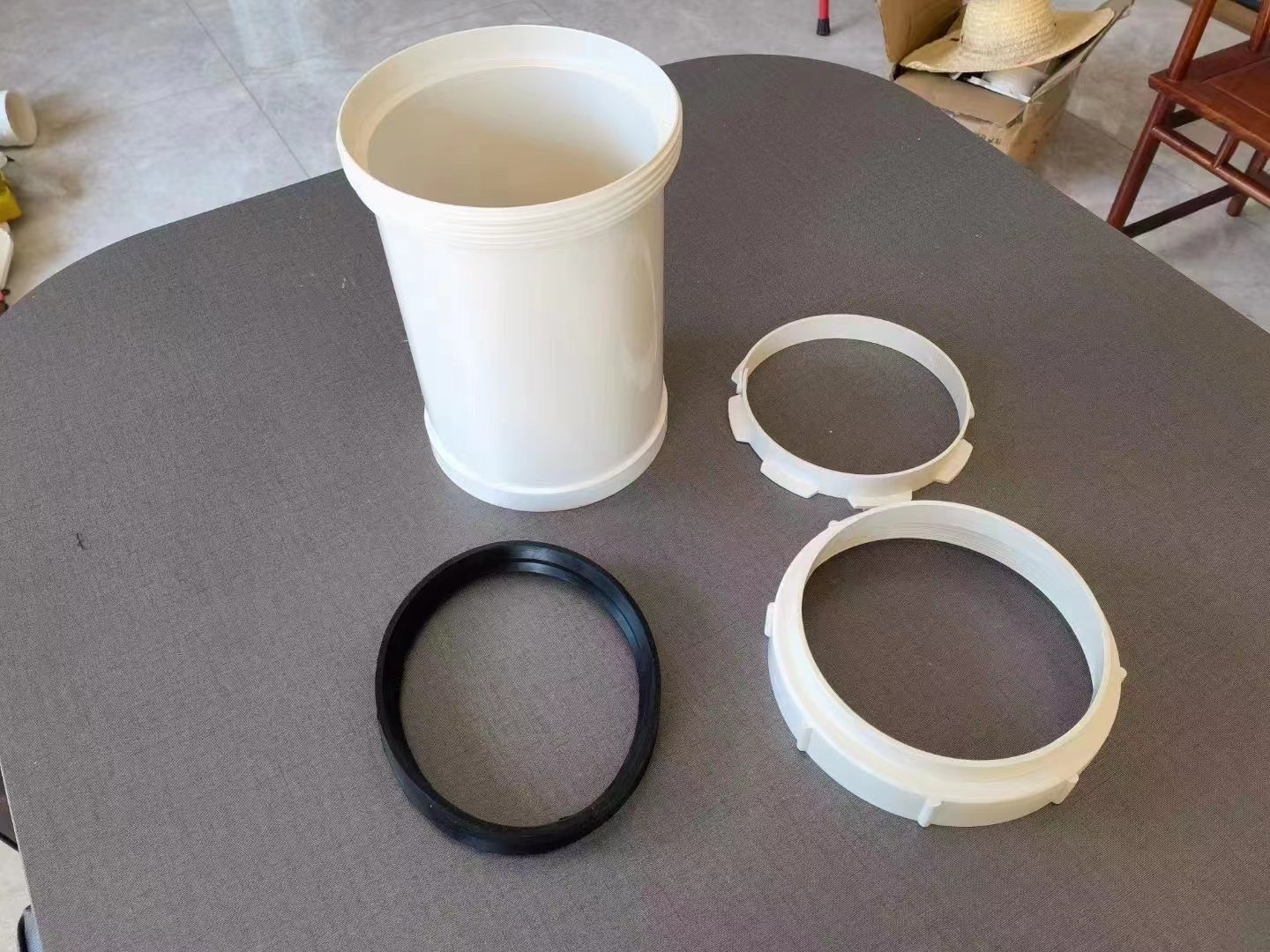 加长伸缩节pvc排水管道75螺纹抢修快接110无台阶活接50伸缩接头