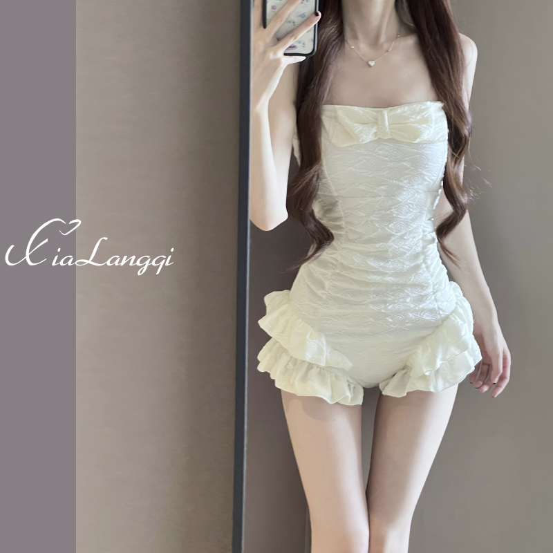 泳衣女高级感新款连体保