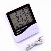 电子数显室内外温湿度计高精准成人家用壁挂式 办公室带探头温度表