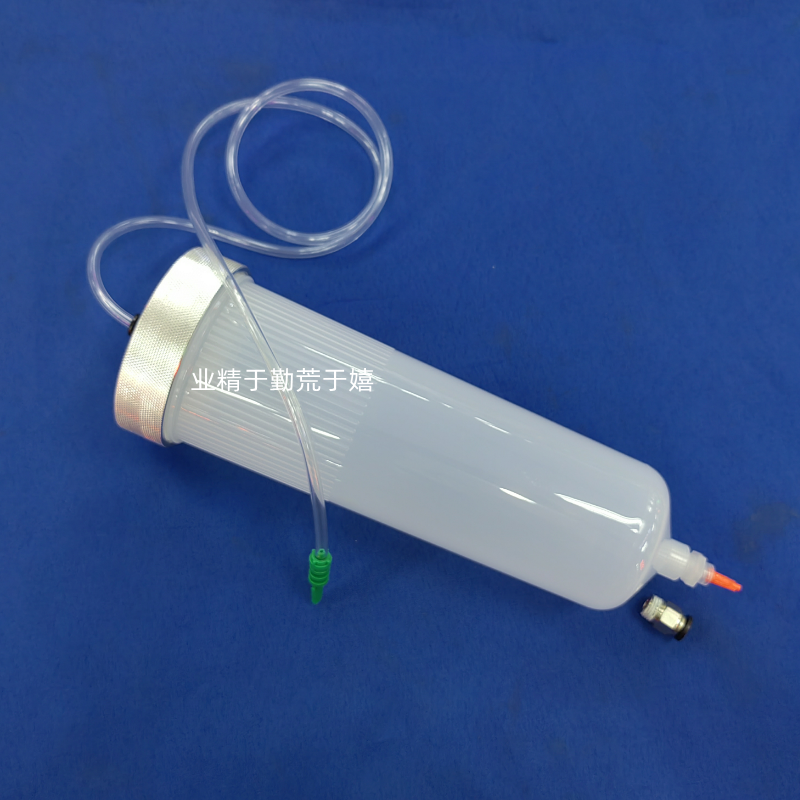 1000MLCC大针筒点胶机气动针管金属盖配接头大口胶管三轴自动包邮