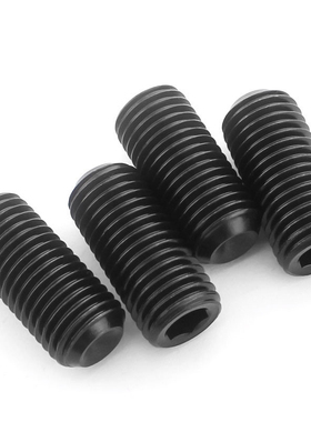 12.9级黑色凹端机米紧定螺钉顶丝M3M4*2x2.5x3x4x5x6x10x14x20x25