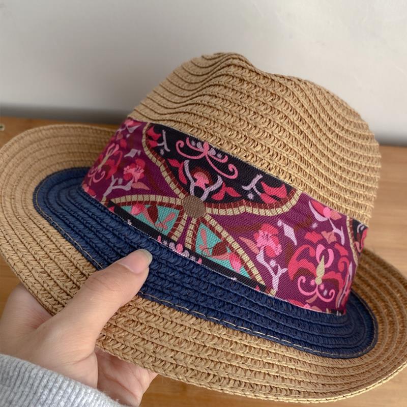 草帽子女民族风小礼海边