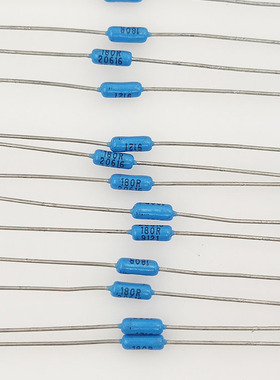 180R欧天蓝色1/4W 进口DALE发烧1%精度精密金属膜电阻 代178R182R