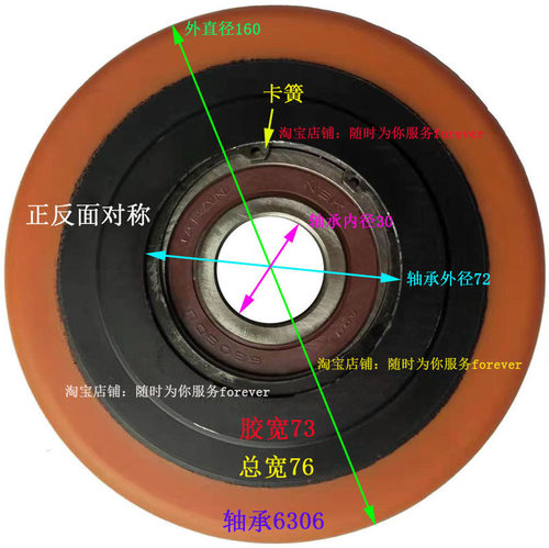 中联重工前轮叉脚聚氨酯