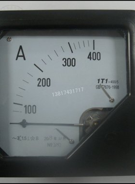 1T1 400/5A交流指针式电流表 电流电压表 开关柜表