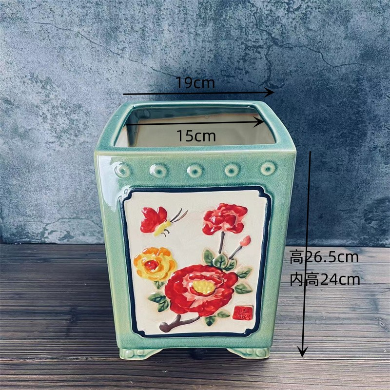 复古室外青瓷白色冰裂纹