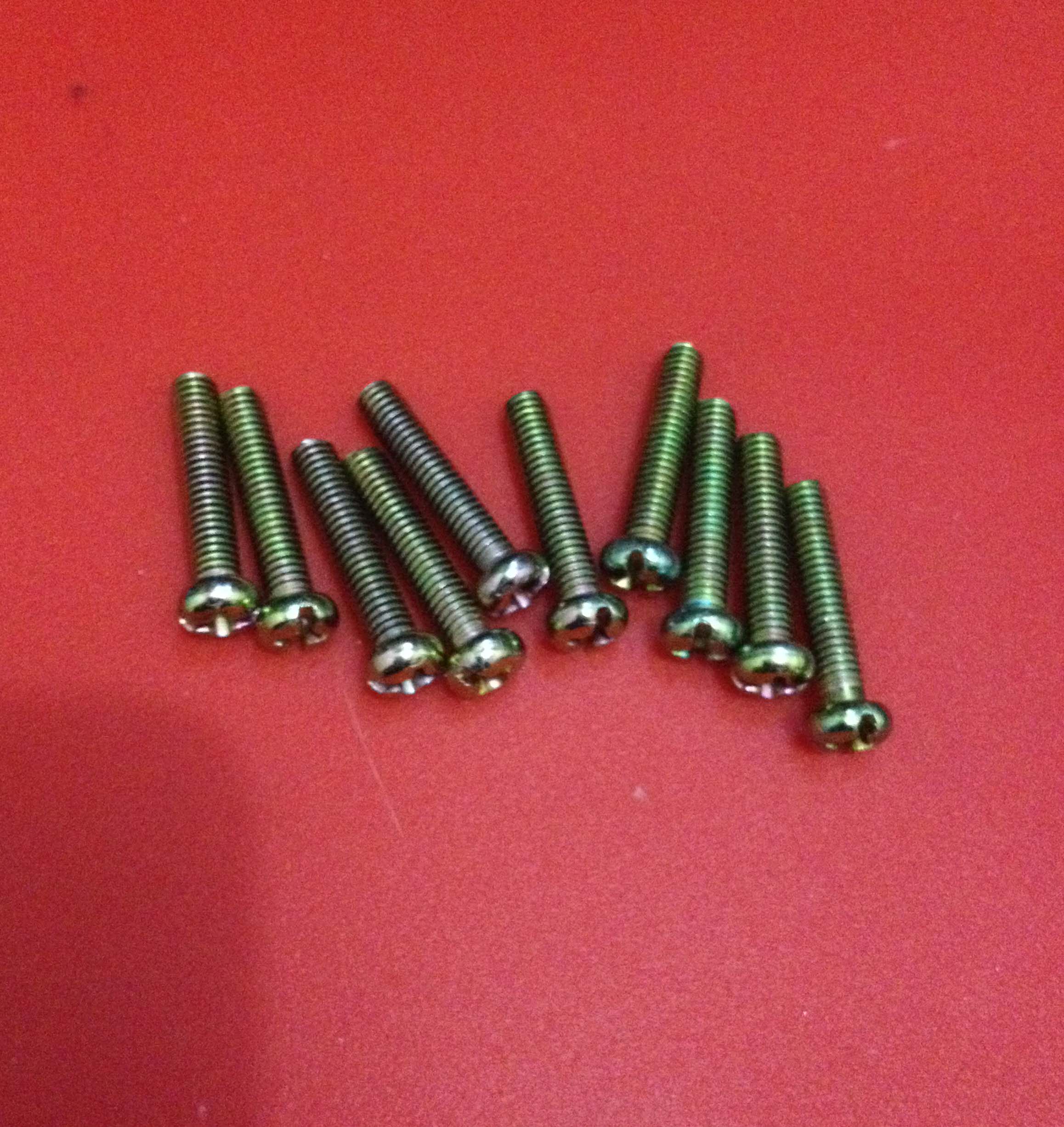 镀锌十一字复合槽平头小螺丝小盘头螺钉GB823m2m2.5m3m4m5m6m