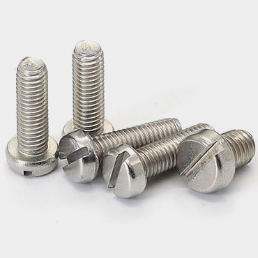 不锈钢开槽一字圆柱头螺