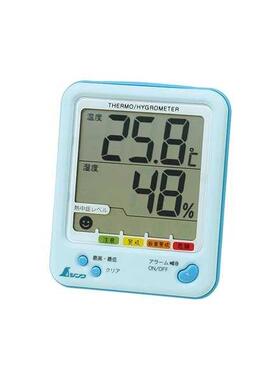 日本企鹅Shinwa亲和室内高精度电子数显温湿度计语音高低键73056