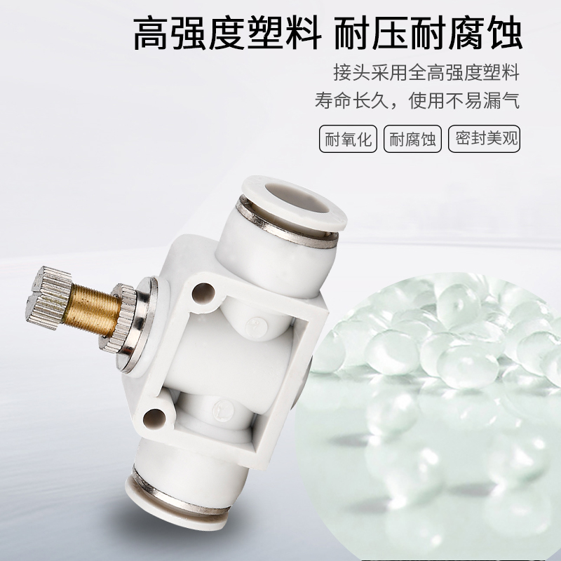 黑色白快速接头管道型节