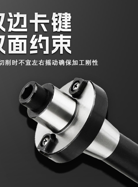 炮塔铣床R8铣刀盘连接杆刀杆FMB22/27/32莫氏3号吊杆NT主轴锥孔MT