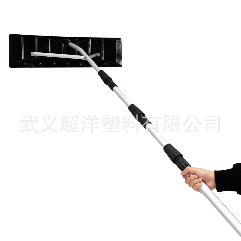 源头厂家供应大棚专用推雪器长手柄可伸缩屋顶雪耙雪铲 塑料雪刮