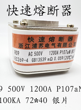 快速熔断器RS9-500V P107aN BC100KA 1000A 1200A 1250A 1500A