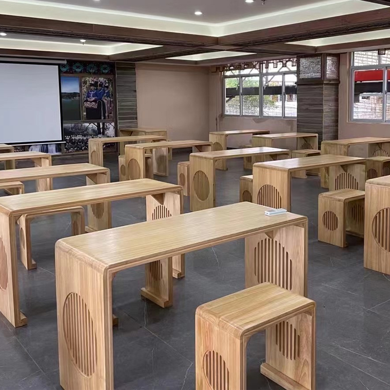 实木书法桌子中式幼儿园