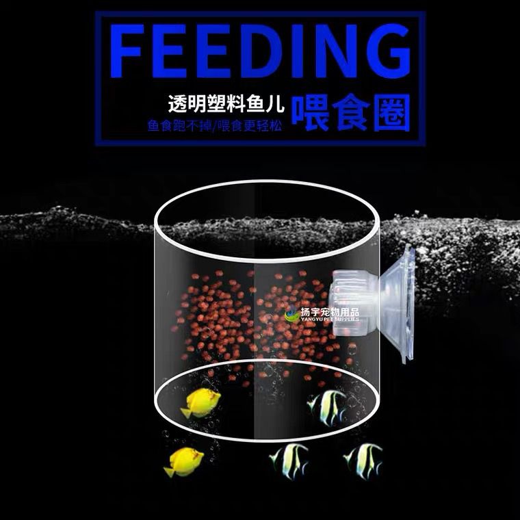 亚克力喂食圈投鱼缸大型