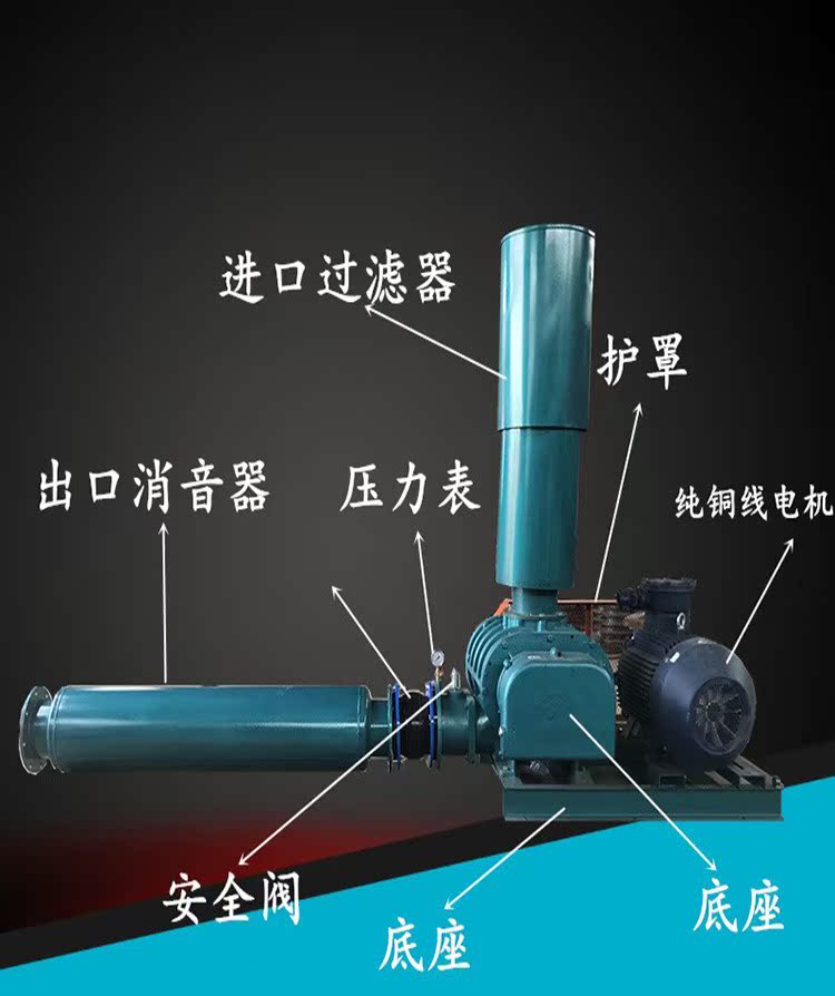 三叶罗茨鼓风机污水处理