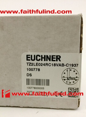 议价Euchner 100778 安士能安全开关 TZ2LE024RC18VAB-C1937