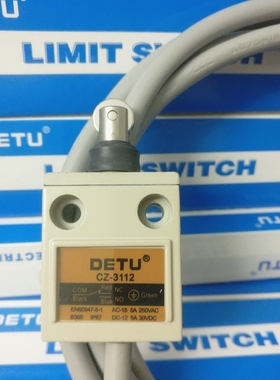 德图DETU 限位控制带引线滚轮按压型行程开关 CZ-3112