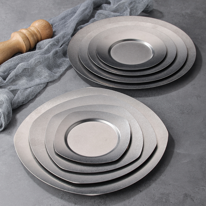 韩式复古做旧不锈钢圆盘