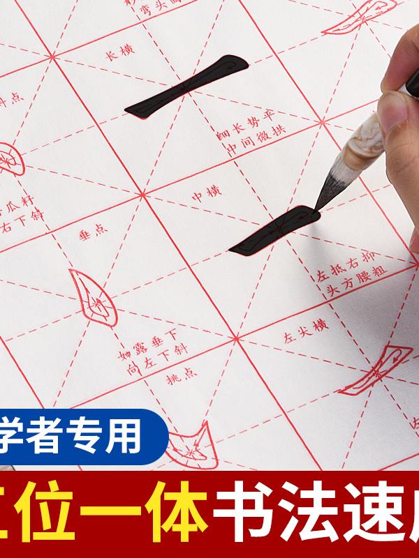 毛笔字帖练字专用描红楷书小学生临摹练字帖书法入门初学者套装柳