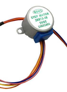 DC 5V 4相5线步进电机 28YBJ-48 28BYJ48 减速步进电机 引线25CM