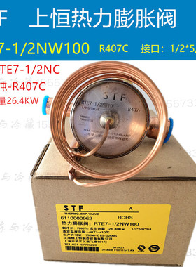 STF上恒热力膨胀阀RTE3NW100申菱空调膨胀阀RTE5NC RTE12NC R407C