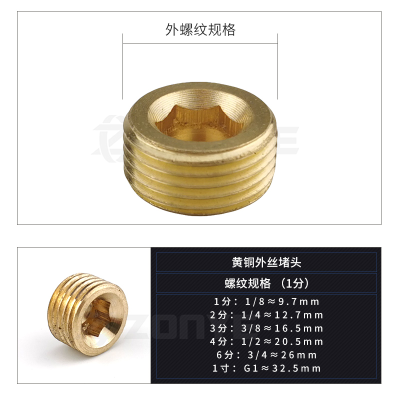 气动金属外丝螺纹分管四