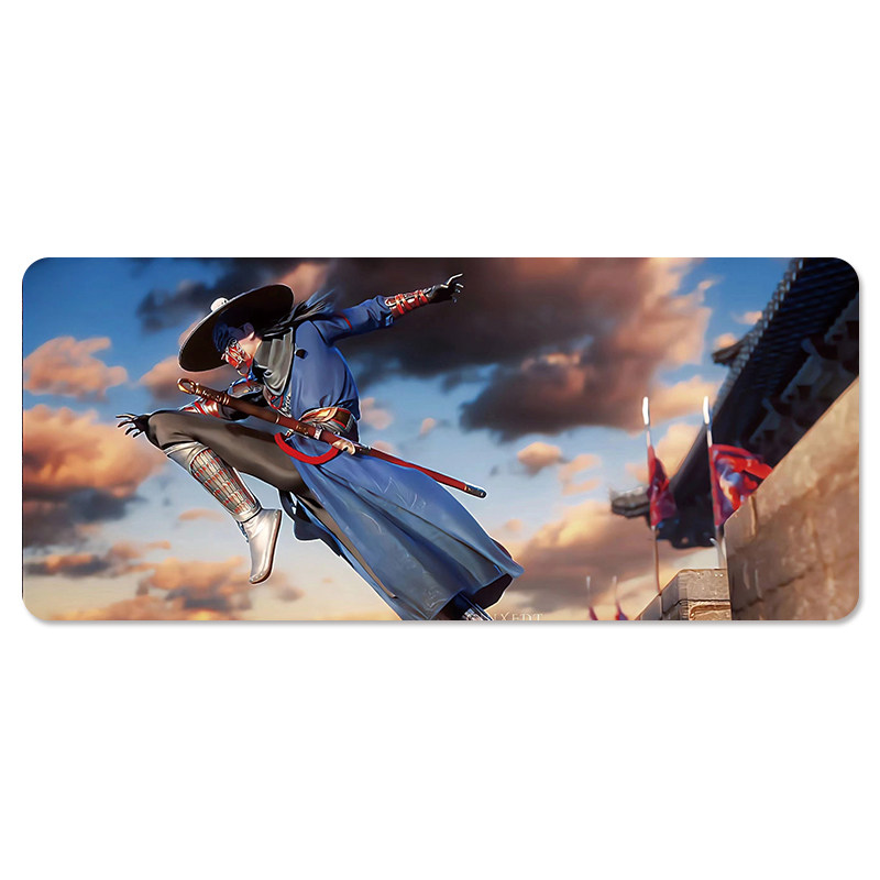 画江湖之不良人鼠标垫超大岐王李星云姬如雪锁边加厚定制电脑桌垫