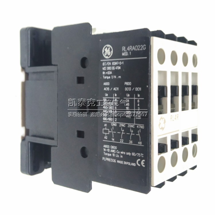 美国GE通用电气接触器RL4R RL4RA022TN/031TN/040TN/004TN/T3/TJ