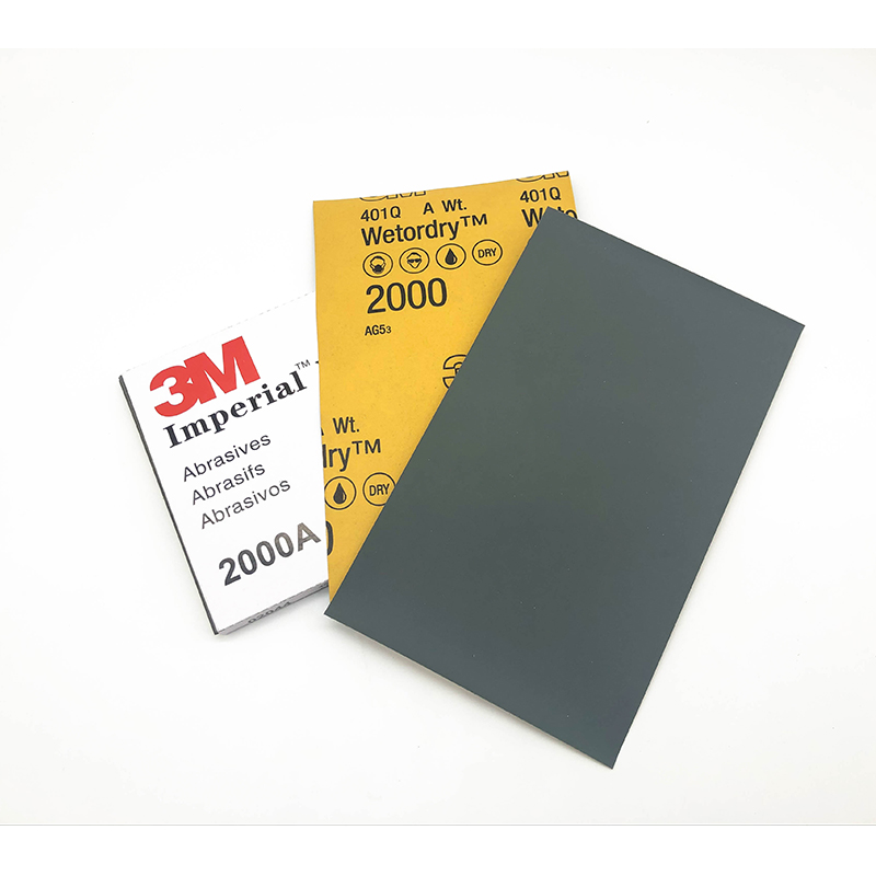3M砂纸2000号401Q细沙纸汽车漆面打磨抛光文玩水磨砂纸1500目砂皮