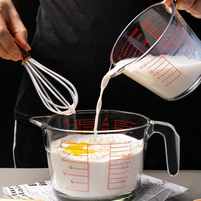 玻璃量杯带刻度耐高温厨