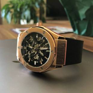 New Skeleton Silicone Watch Fashion Casual Men WristWatches