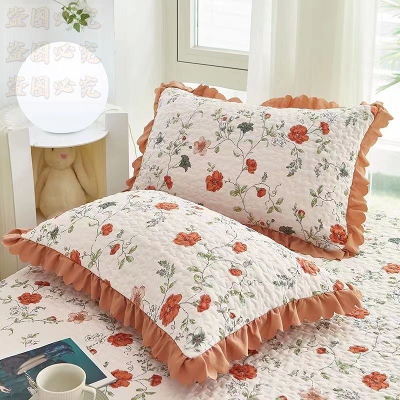 花边双层棉麻单人四季通