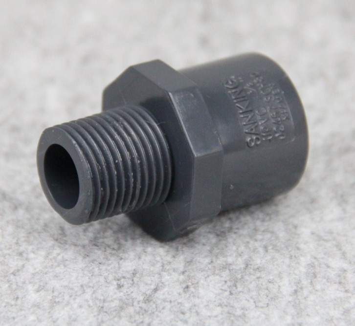 美标 三厘 UPVC水管管件 ANSI SCH80 外牙直接 外丝接头 阀接头