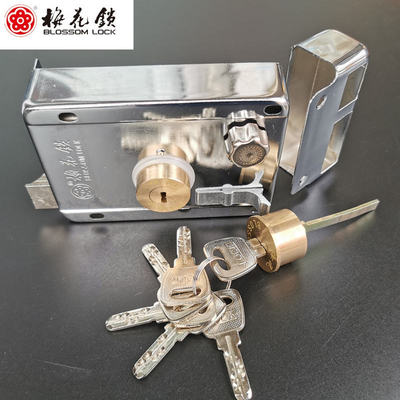 梅花锁木铁装防锯暴力盗