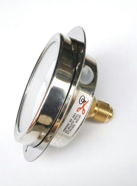 轴向带边压力表 Y-75ZT 0-1mpa 150psi 3/8bsp G3/8 带固定安装圈