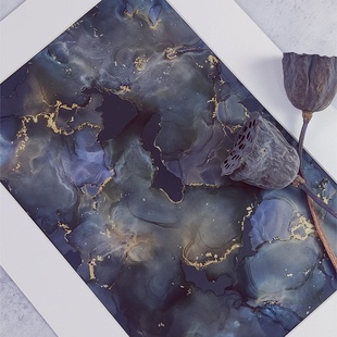 【买就送黑色酒精墨水画教学】酒精颜料墨水画Alcohol ink流体画