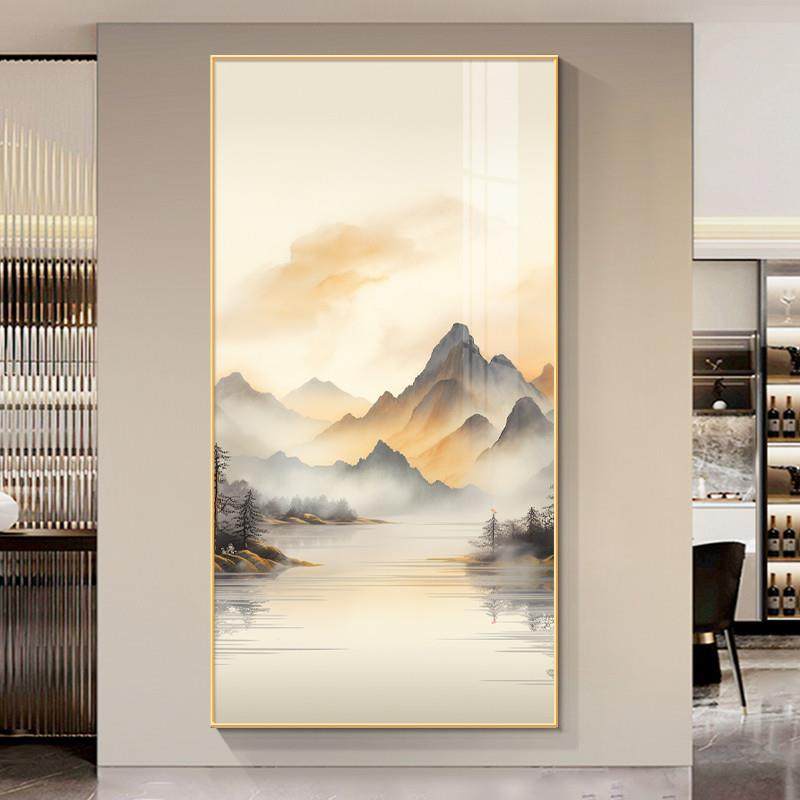 西墙聚财山水画进门玄关挂画新中式茶室靠山图禅意过道装饰画走廊,玩具/童车/益智/积木/模型,其它玩具,淘宝优惠券,粉丝福利购,淘宝优惠卷