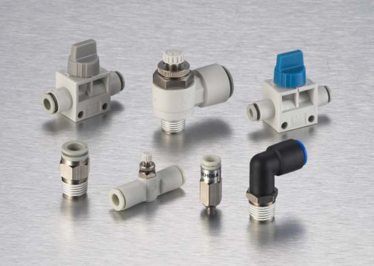 气管快插接头自封式单向